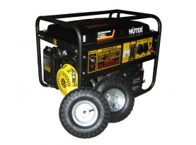 Бензиновый генератор DY6500LX Huter с колесами и аккумулятором