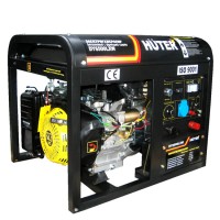 Бензиновый генератор DY6500LXW Huter с функцией сварки с колесами